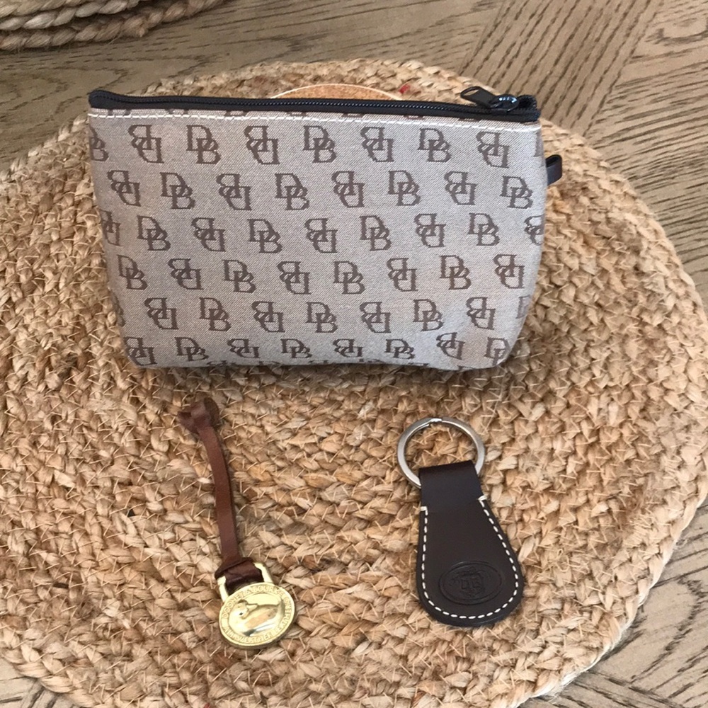 Dooney & Bourke Charge Bag, Key Ring & Brass Fob